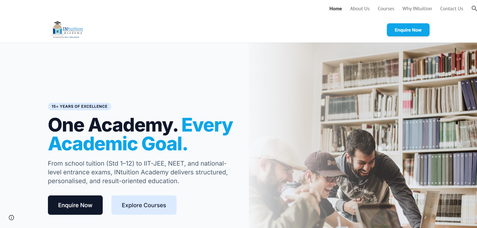 Education website โ intuitionacademy.org.in