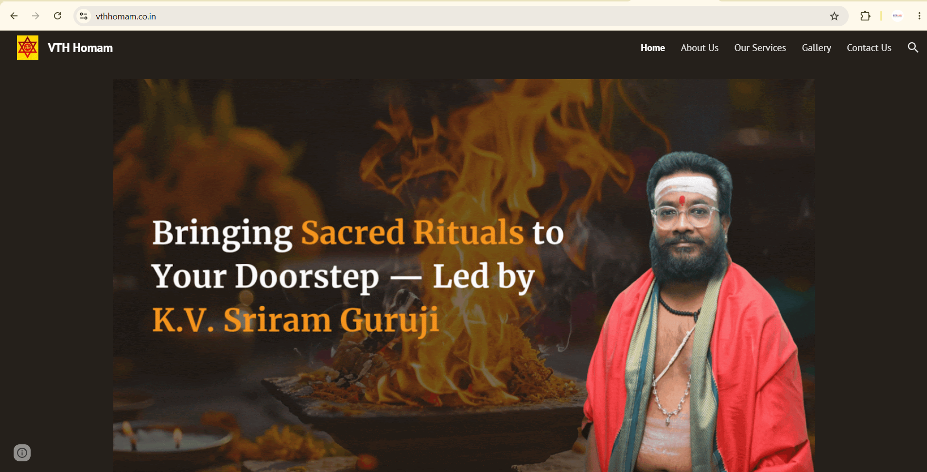 Spiritual website โ vthhomam.co.in