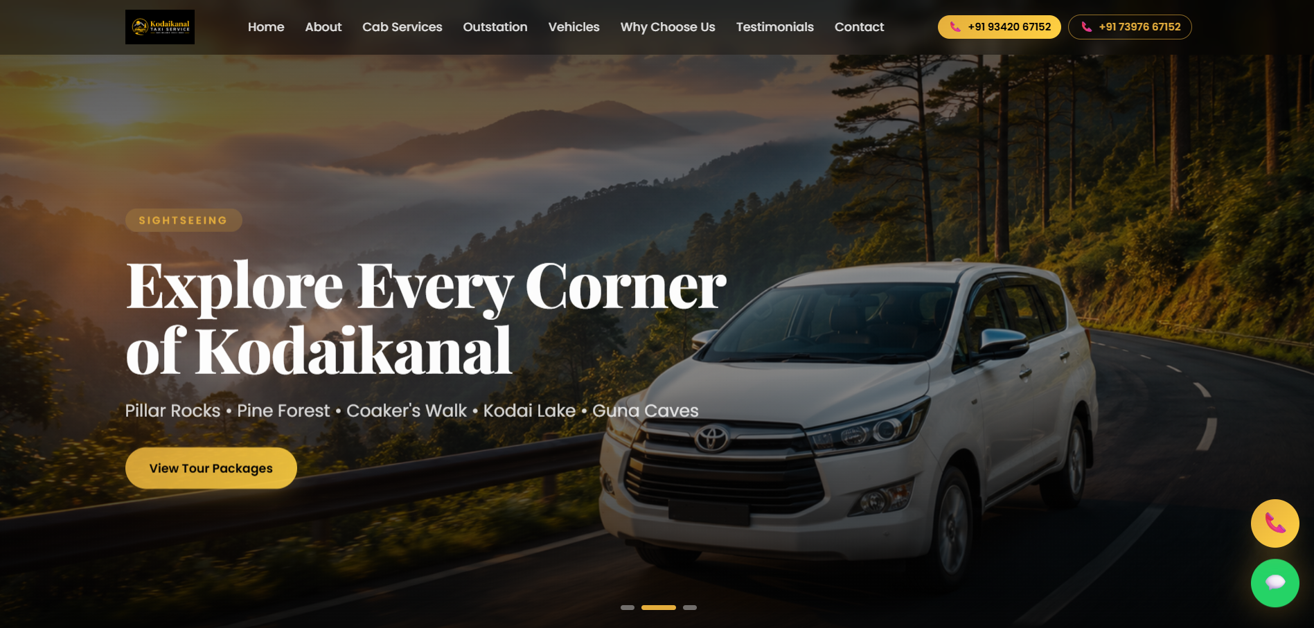 Travels website โ kodaikanaltaxiservice.co.in